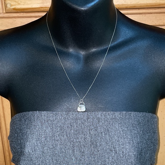 Solid 14K White Gold Purse Handbag Bag Purse Pendant Charm for Necklace Bracelet - Picture 3 of 13